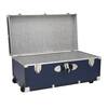 Seward Trunk Seward Explorer 30 in. Trunk with Wheels & Lock, Blue SWD6113-19