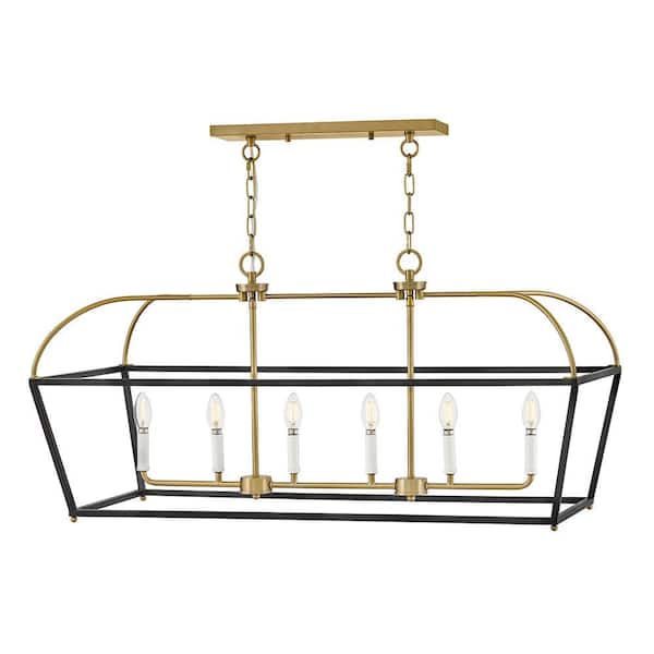 Tate 6-Light Black Chandelier