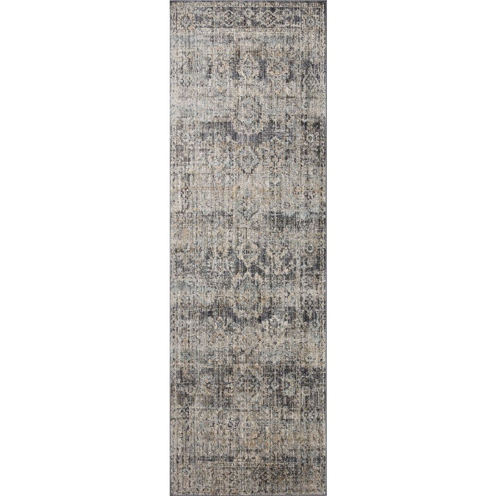 Katherine Graphite / Jade 2 ft. 7 in. x 10 ft. Traditional Runner Rug price history on PriceWatchPro