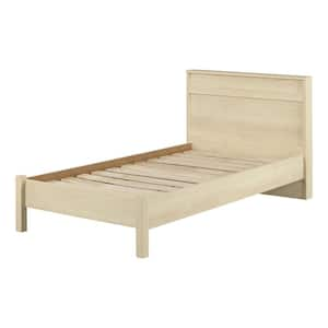 August Bleached Oak 43.25 in. Bed