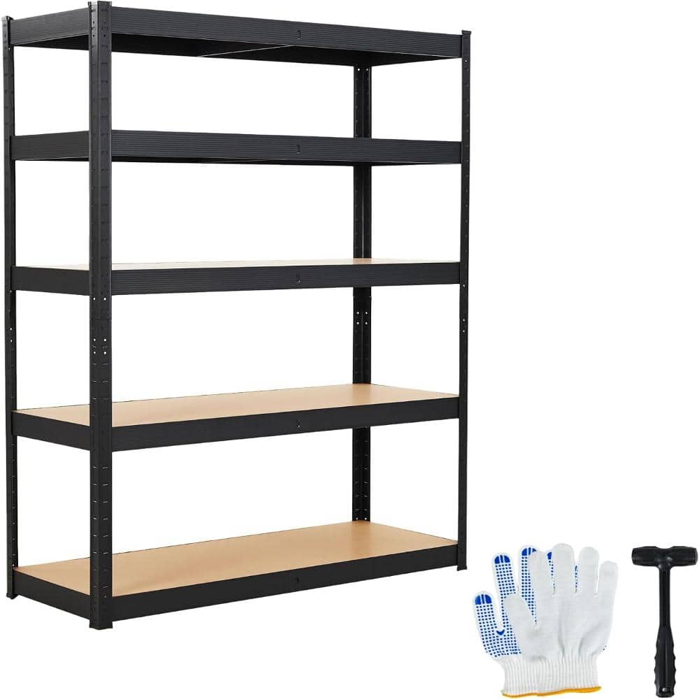36x18x72 in 5-Tier Garage Shelving, 2500 lbs Cap, Adjustable Metal/MDF Utility Rack price history on PriceWatchPro