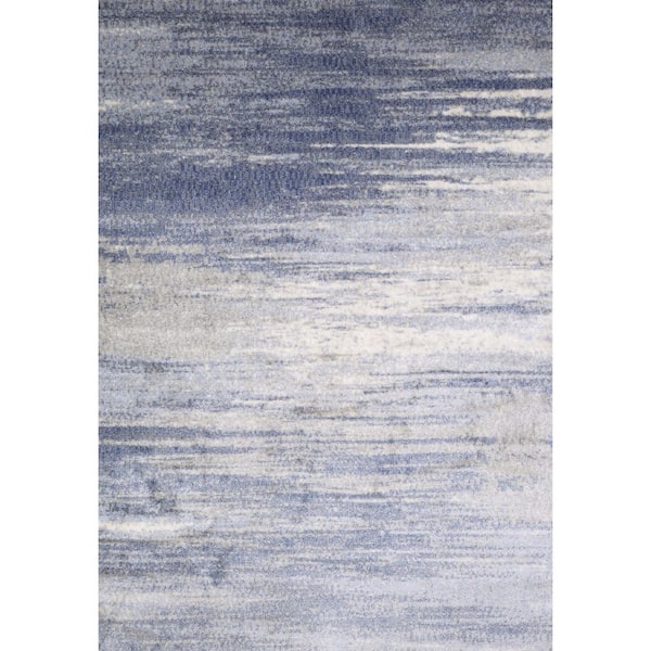 BASHIAN Everek Lt. Blue 4 ft. x 6 ft. Abstract Transitional Accent Rug