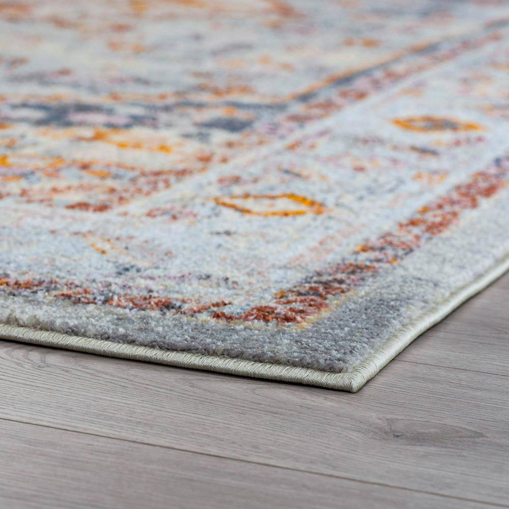 Tayse Wakefield 8 X 10 (ft) Gray Indoor Spot Clean Only Area Rug