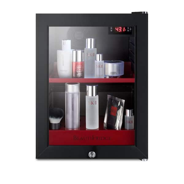 0.85 cu. ft. Compact Cosmetics Mini Fridge in Black without Freezer