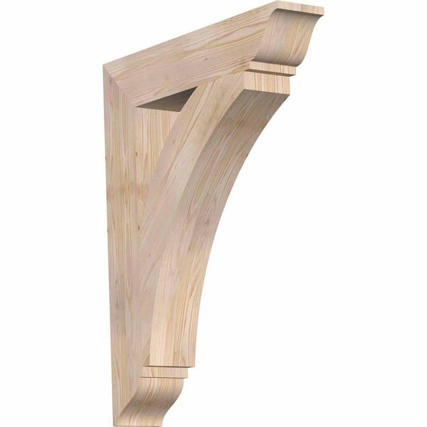 Ekena Millwork 5.5 in. x 38 in. x 30 in. Douglas Fir Thorton Traditional Smooth Bracket