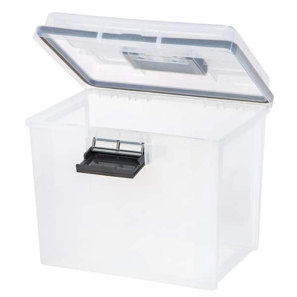 Iris USA Weathertight Storage Box, Clear, 19 qt