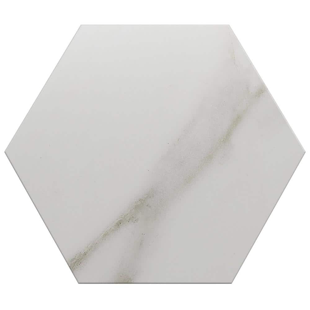 Santorini Statuario White 5.9 in. x 0.35 in. Matte Porcelain Floor and Wall Tile Sample price history on PriceWatchPro