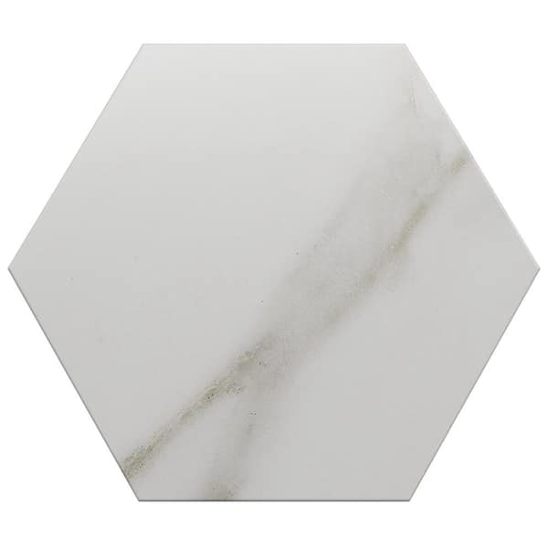 Ivy Hill Tile Santorini Statuario White 5.9 in. x 0.35 in. Matte Porcelain Floor and Wall Tile Sample