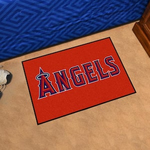Los Angeles Angels Baseball Shaped Area Rug – 22 x 35