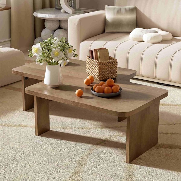 Harper & Bright Designs Modern 41.7 in. Natural Rectangle Harper & Bright Designs Modern 41.7 in. Natural Rectangle