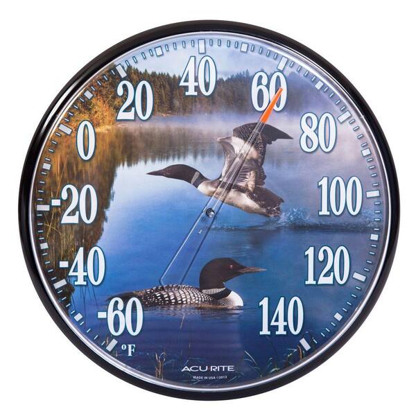 AcuRite 12.5 in. Loons Analog Thermometer