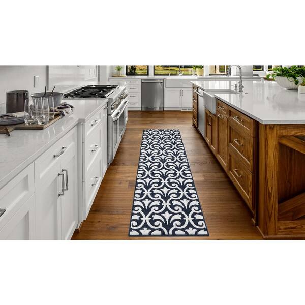 Non-Skid Bathroom Vanity Kitchen Laundry Sink Sliding Door Carpet Runner Rug  Mat