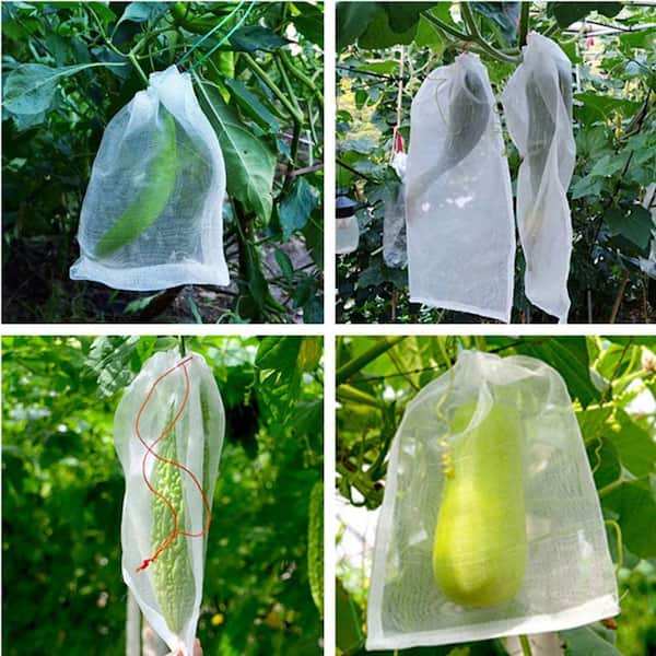 Nylon Mesh Bag Flower Seed Bag Garden Tool Netting Bags Fruit Barrier Cover Bag# 