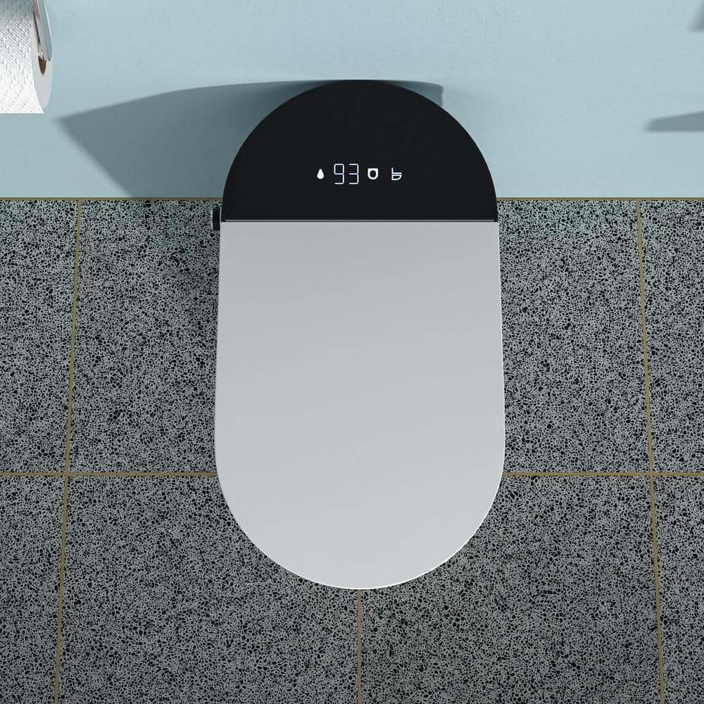 Elongated Bidet Toilet 1.28 GPF in White with Auto Open Cover, Night Light, Massage Washing, Auto Flushing, Smart Remote price history on PriceWatchPro