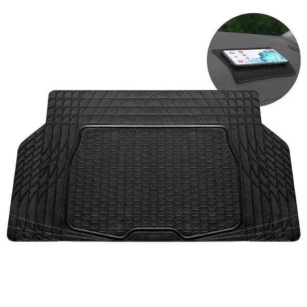 FH Group ClimaProof Black Trimmable Semi Custom Non-Slip 32 in. x 4 in.Vinyl Car Cargo Mat Liner