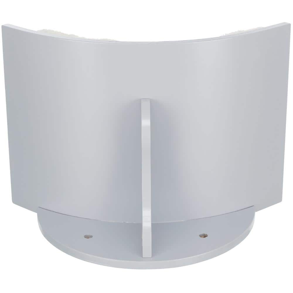 Gray Medium Wall Mounted Cat Perch with Soft Cushion