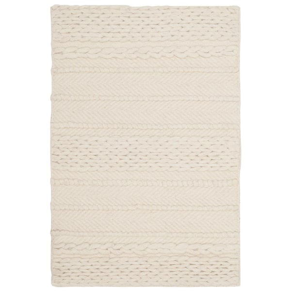Natura 2 ft. x 4 ft. Natural Basket Striped Area Rug