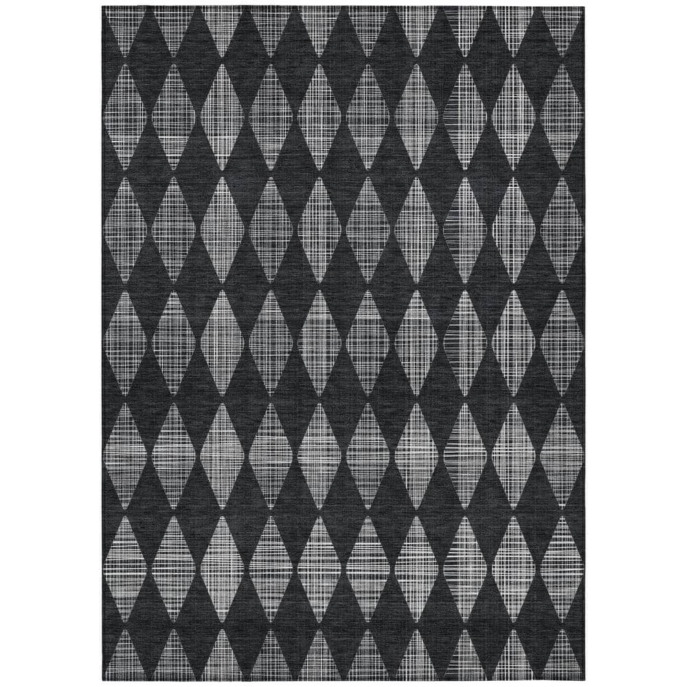 Chantille ACN578 Charcoal 9 ft. x 12 ft. Machine Washable Indoor/Outdoor Geometric Area Rug price history on PriceWatchPro