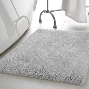 Claudia Solid Shag Silver 2 ft. x 3 ft. Accent Rug