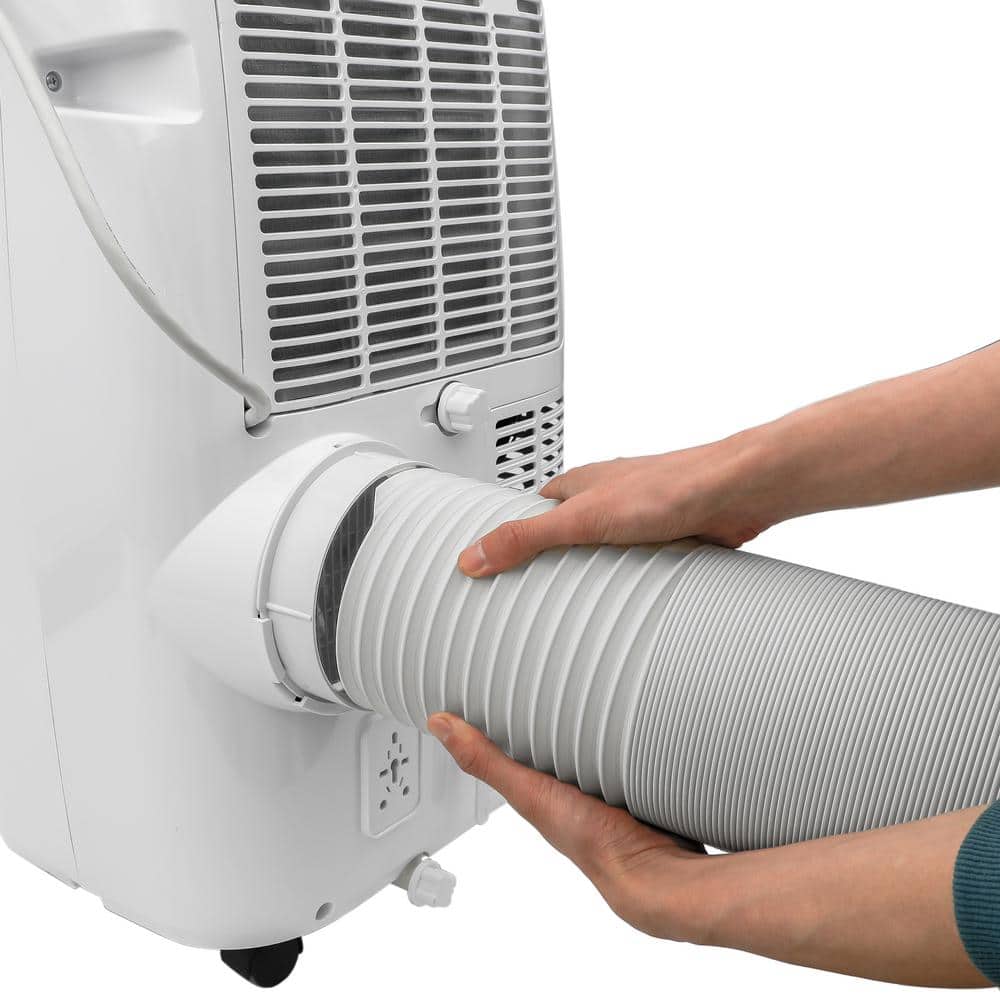 White Polypropylene Portable Air Conditioner Window Kit with Hose