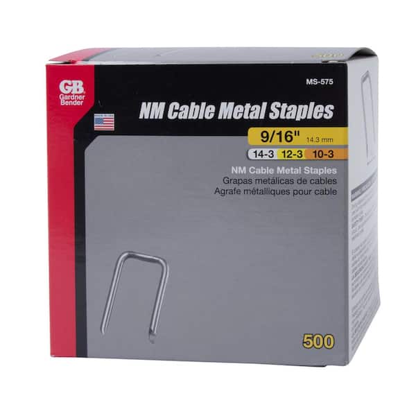 MS175 - Metal Staple 3 Cond 9/16 100/Box