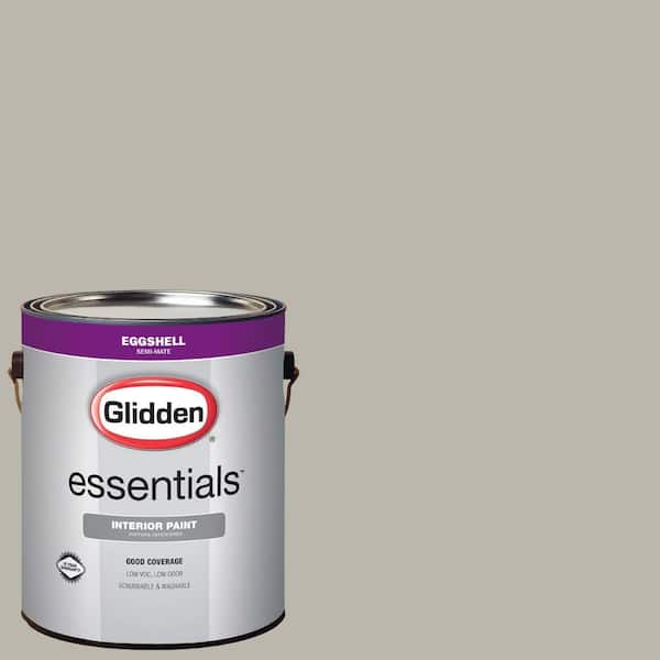 Glidden Essentials 1 Gal Hdgwn50 Pewter Grey Eggshell Interior Paint Hdgwn50e 01en - Pewter Paint Color Home Depot