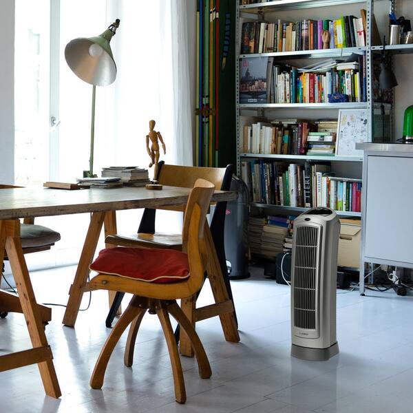 Lasko 1500W 22 in. Gray Electric Tower Ceramic Space Heater