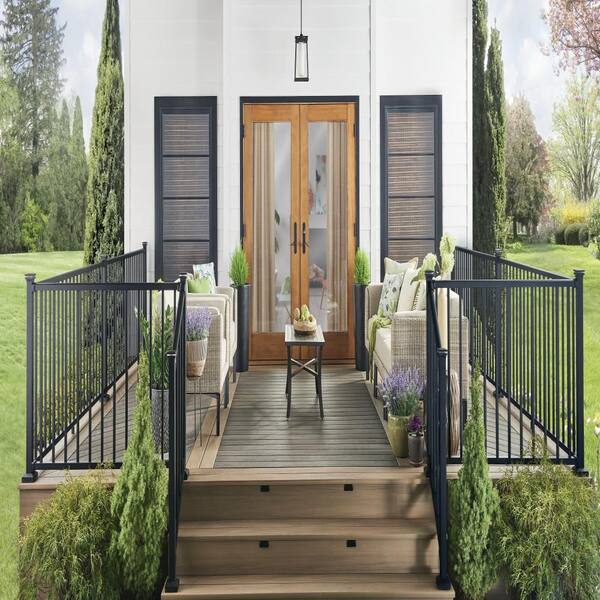 Wolf Serenity 1 in. x 6 in. x 12 ft. Decking Deck Board, Black