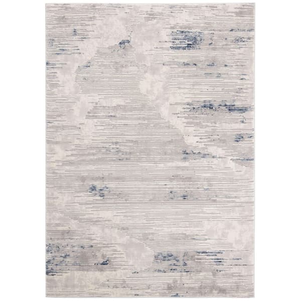 Meadow 7 ft. x 9 ft. Gray/Ivory Abstract Area Rug