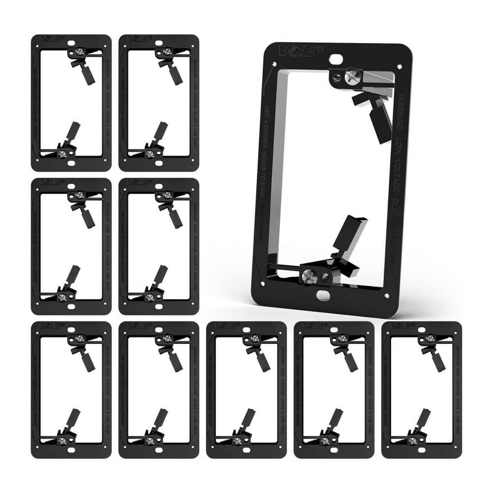 Low Voltage Mounting Bracket Flush Wall Plate Box for Network Cables HDMI Coaxial Speaker Cables 10 Pack price history on PriceWatchPro