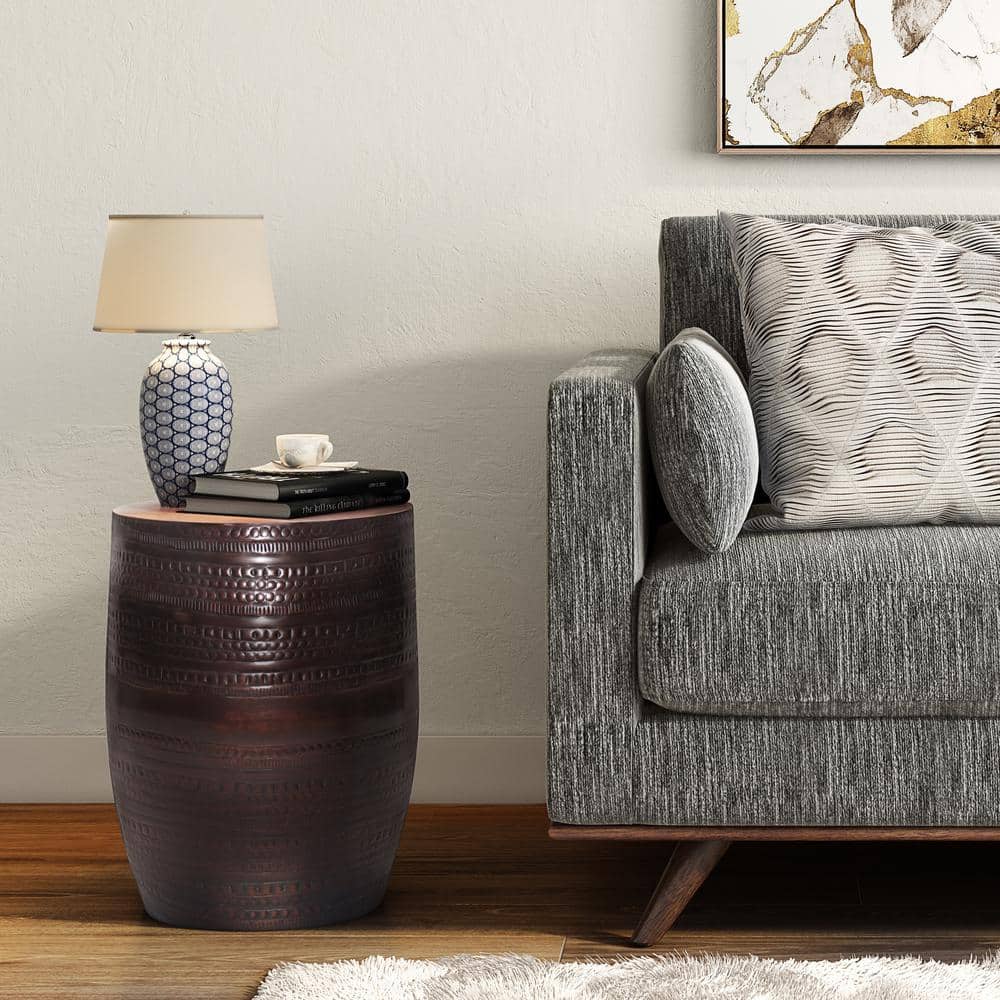 Johnsen 15" Wide Oil Rubbed Bronze Metal Accent Side Table