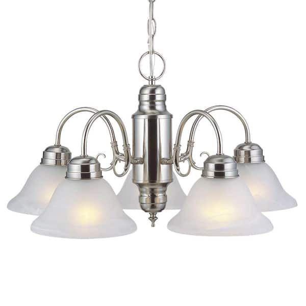 Millbridge 5-Light Satin Nickel Chandelier
