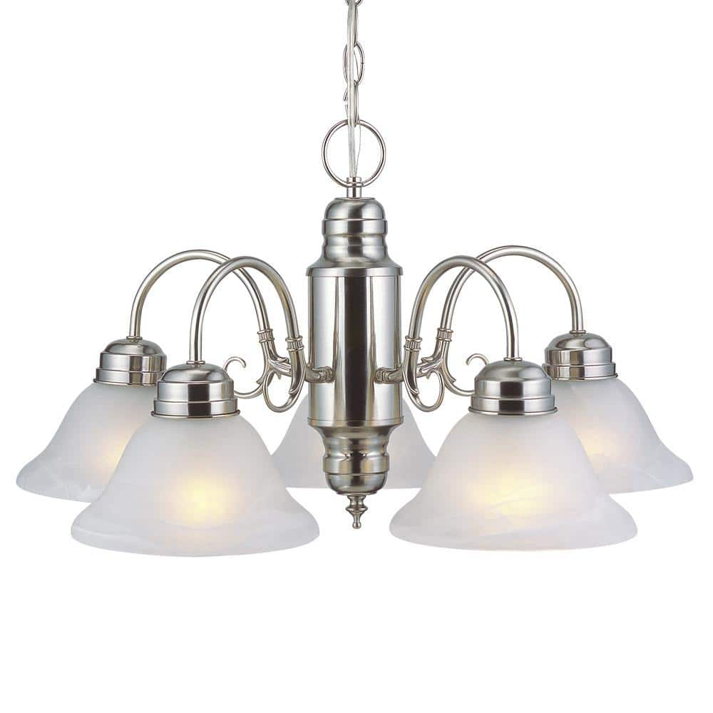 Design House Millbridge 5-Light Satin Nickel Chandelier 511535 - The Home  Depot