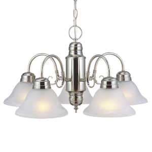 Millbridge 5-Light Satin Nickel Chandelier