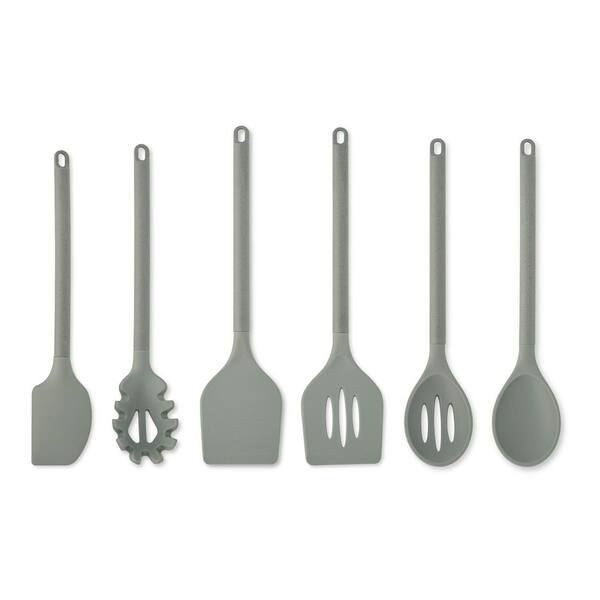 Core Kitchen Gray 6 Pieces Wheat Stalk Utensil Set 60282 - The