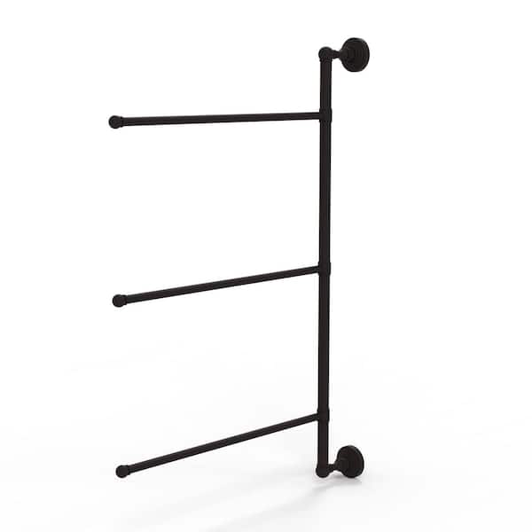 Allied Brass Waverly Place Collection 3 Swing Arm Vertical 28 in. Towel Bar in Oil Rubbed Bronze