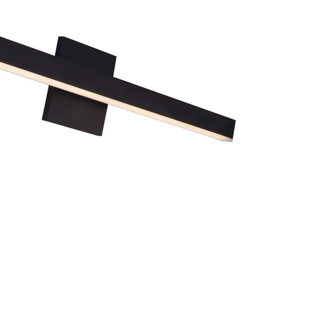 Sleek Vega Black LED Vanity Bath Bar - Dimmable and Direct Wired