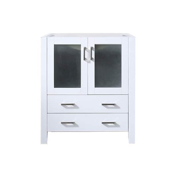 Lexora Volez 30 in. W x 18 in. D x 34 in. H Bath Vanity Cabinet without Top in White