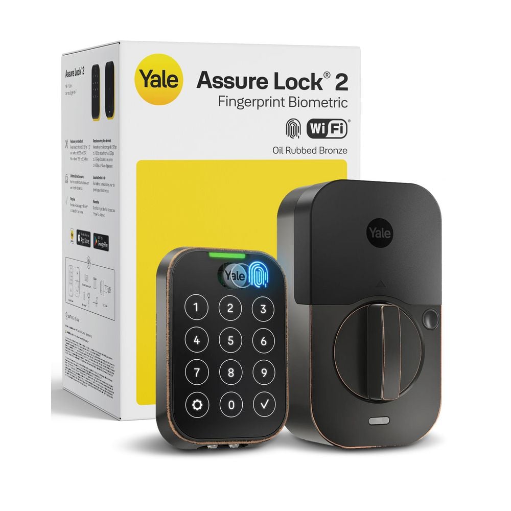 Yale Assure Lock 2; Keyless Smart Door Lock with Wi-Fi and Fingerprint Access; Oil Rubbed Bronze