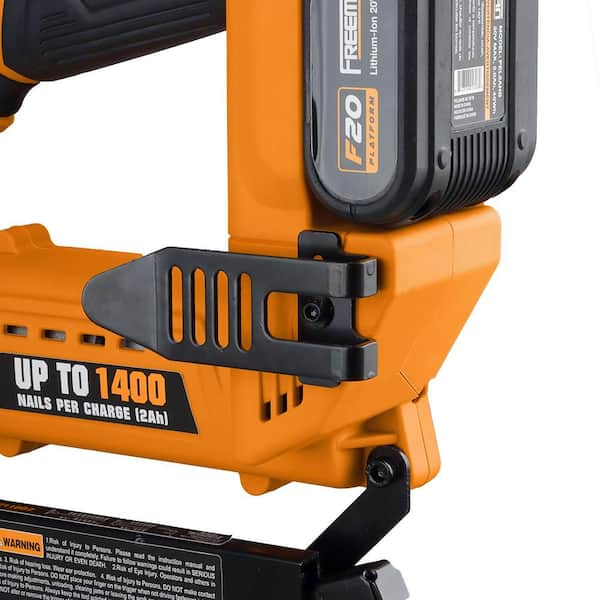  20V 18 Gauge Cordless Brad Nailer, Battery Powered Nail Gun, 2  in 1 Dual Mode Stapler Gun Comes with 2AH Lithium Battery*2 and Fast  Charger, Compatible with 18GA Nails for Woodworking