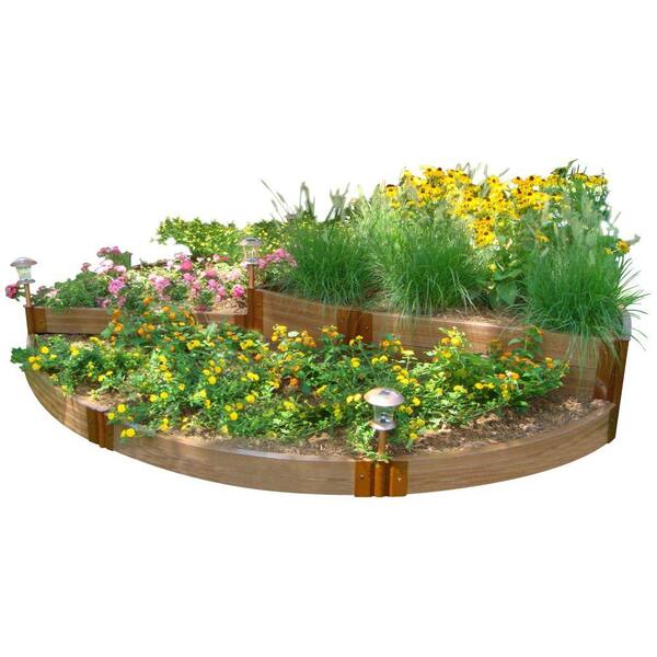 Frame It All Two Inch Series 10 ft. x 10 ft. x 16.5 in. Composite English Country Garden Raised Garden Bed