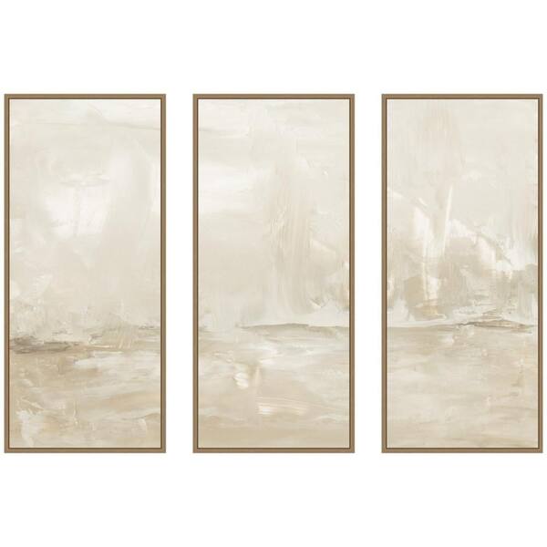 3 Piece Sylvie "Dawning Abstract Panel" by Naomi Hink NLS Design Abstract Framed Art Print Set 40 in. x 18 in.
