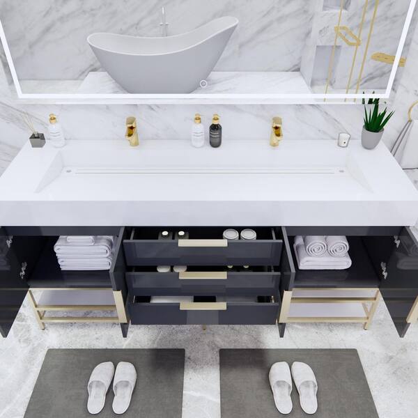 BV Better Vanity Bethany 71 in. W. x 20 in. D x 36 in. H Double