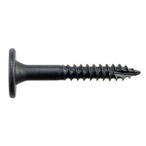 1/4 in. x 2 in. Black T40 6-Lobe, Low Profile Head, Wood Screw Outdoor Accents Structural (12-Pack)