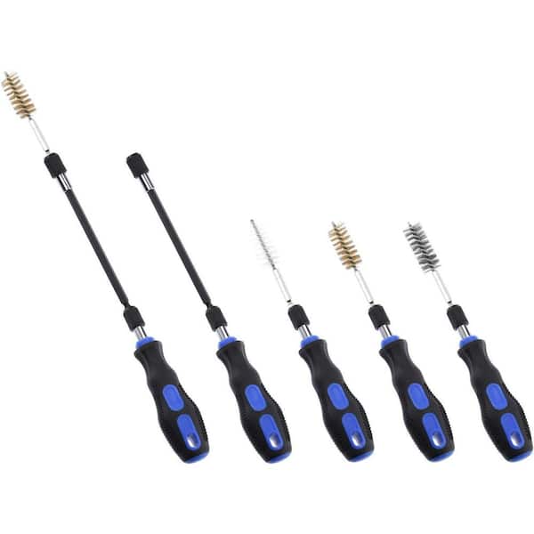 NEIKO 1/4 In. Hex Shank Wire Brush Drill Attachments for