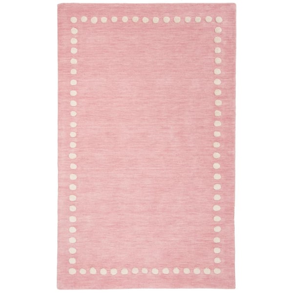Kids 10 ft. x 14 ft. Pink Polka Dot Area Rug