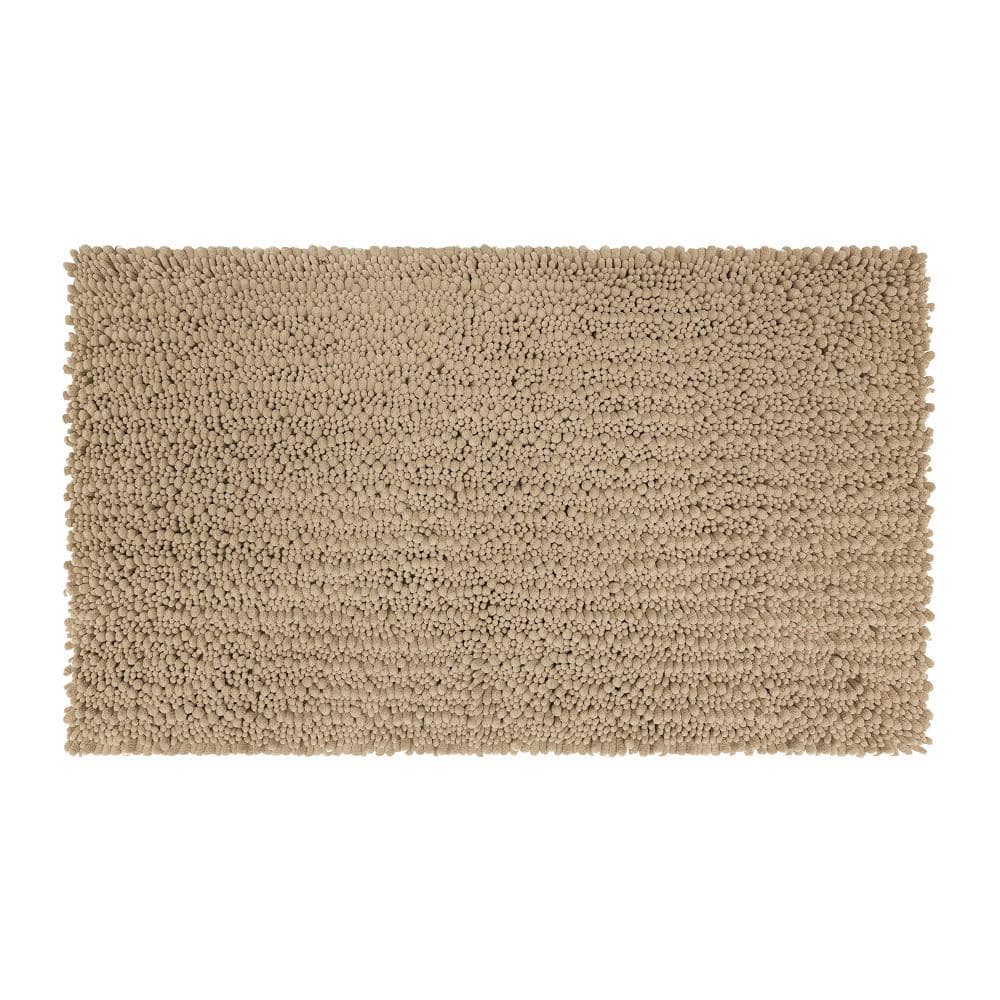 Mohawk Home Metaphor Taupe 20 in. x 34 in. Micro Denier Polyester Bath
