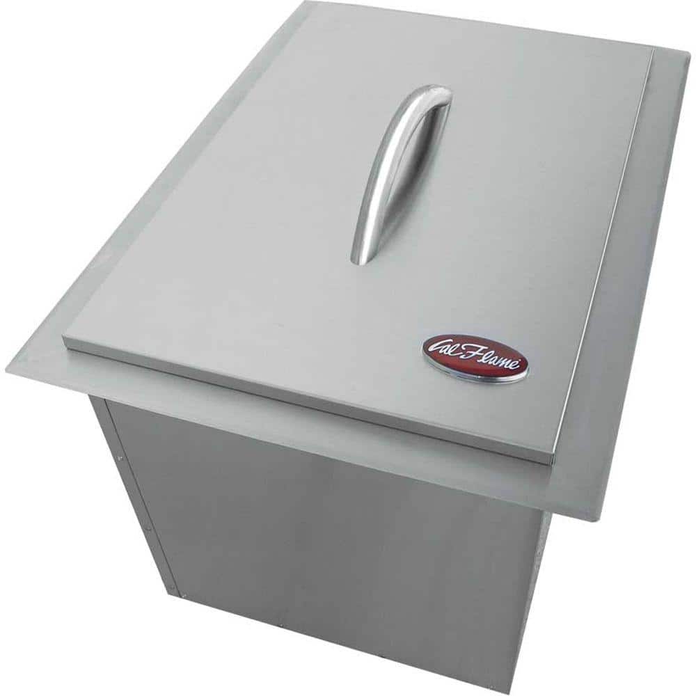 20-3/4 in. Drop-In Stainless Steel Ice Bucket for Outdoor Kitchen