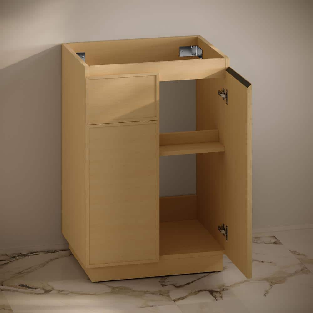 Natural Oak 24" Freestanding Bathroom Vanity Cabinet