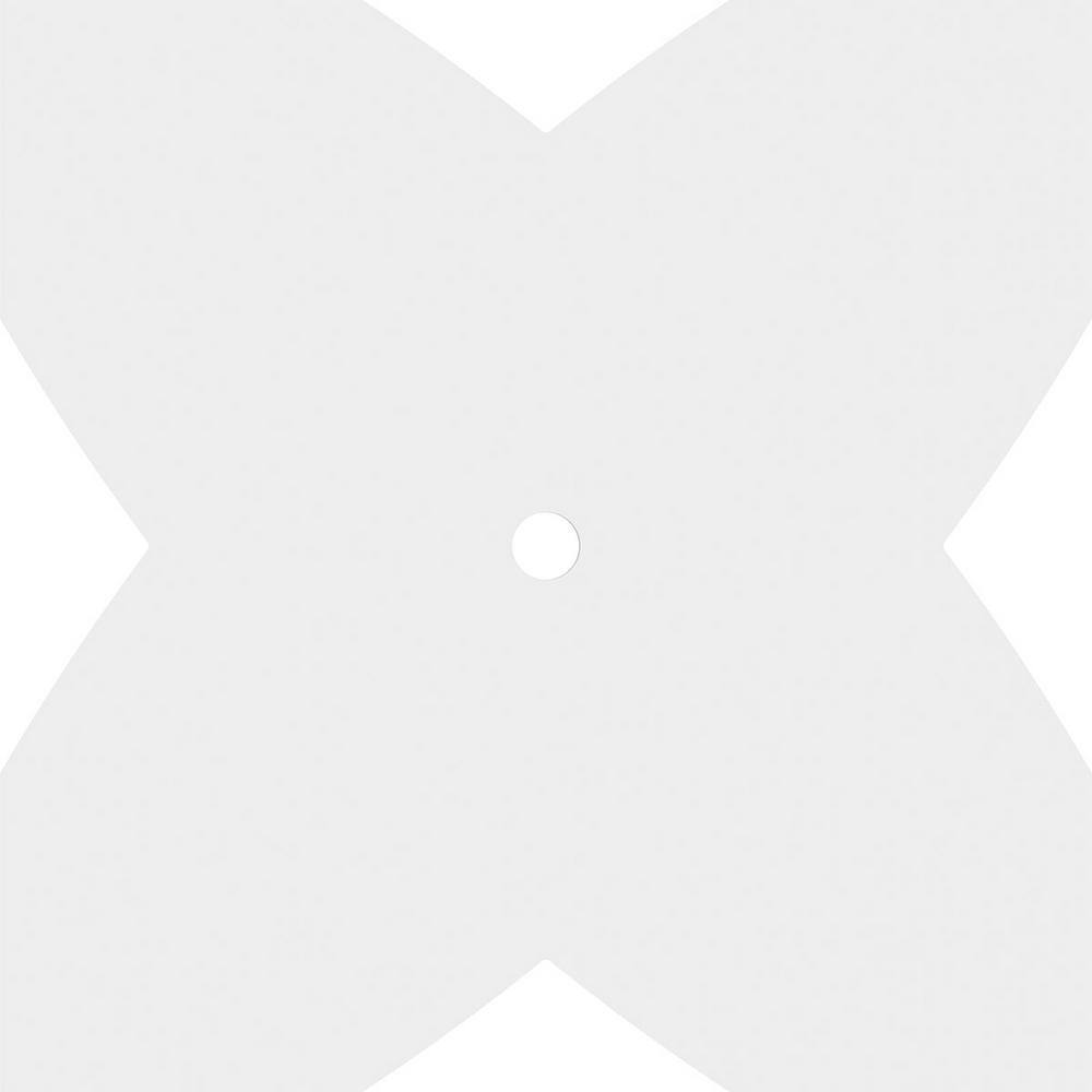 18-Inch White PVC Contemporary Ceiling Medallion